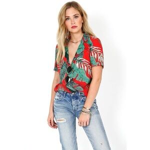 RtA Tropical Print Short-Sleeve Shirt